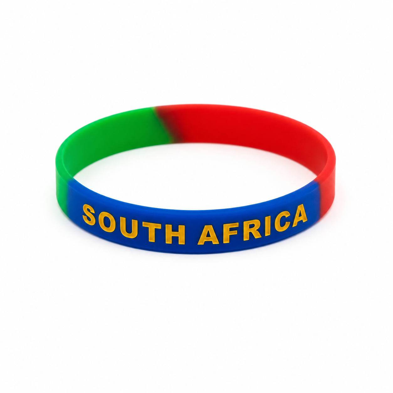 South Africa Flag Silicone Rubber Bracelet