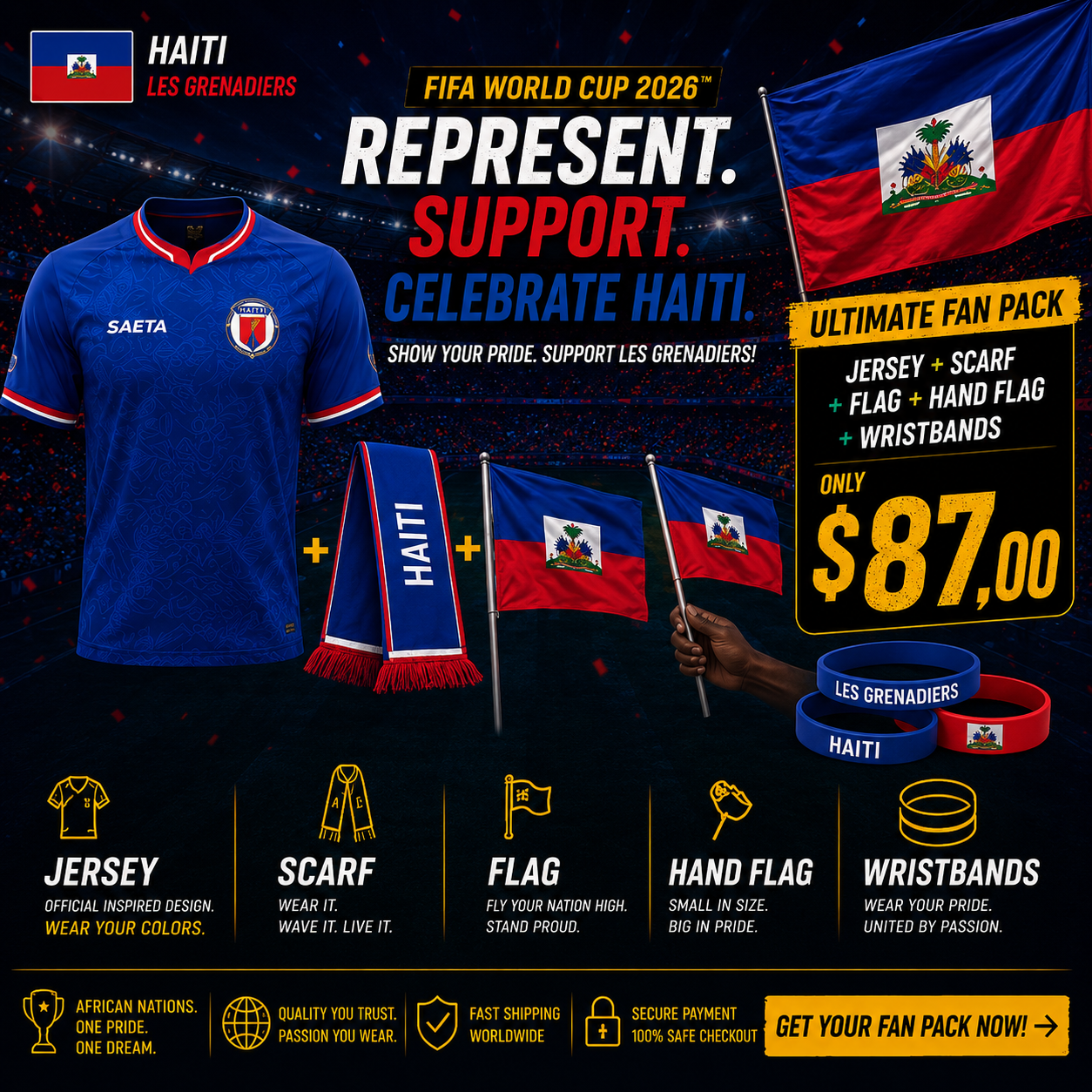 Sports Accessory Pack for the Grenadiers of Haiti