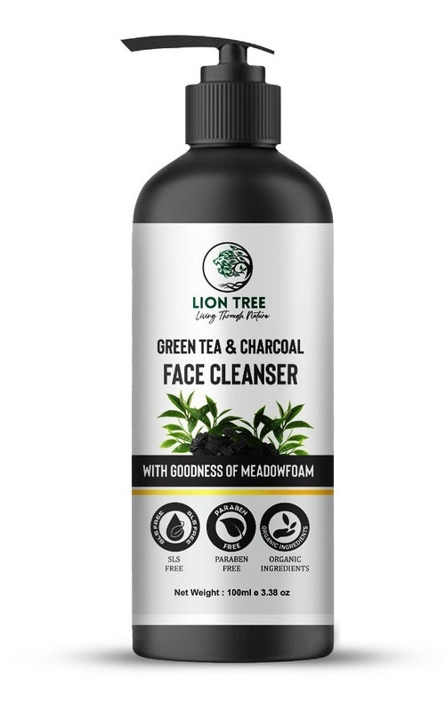 Handmade Green Tea & Charcoal Face Cleanser 100ml