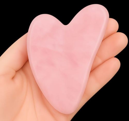 acial Tool Heart Shape Guasha Board Natural Jade Stone Facial Massage