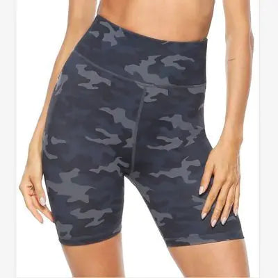 Leopard Print Women's Five-Point Yoga Shorts