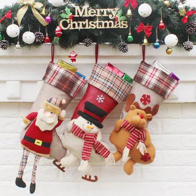 Christmas Stocking Gift Bag - Holiday Decorations