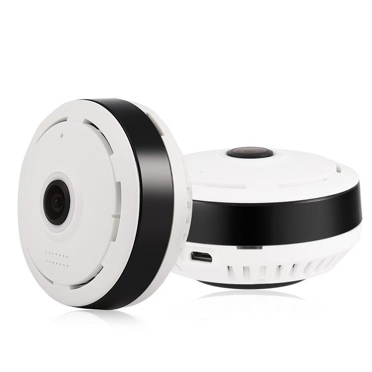 Round dome-style surveillance camera panoramic