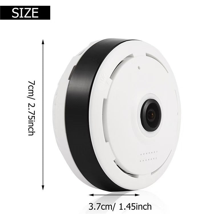 Round dome-style surveillance camera panoramic