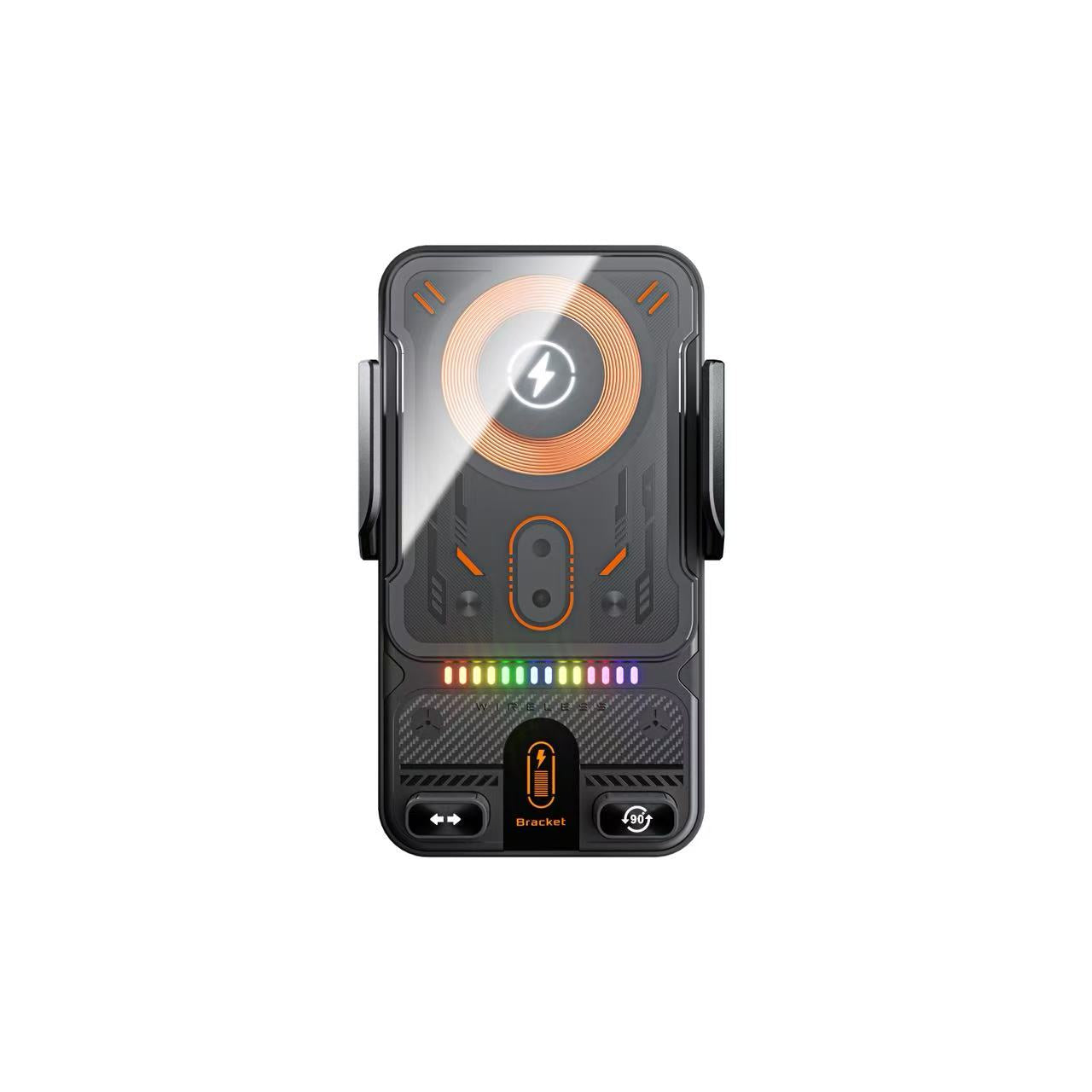 Smart Car Holder with Wireless Charger & RGB LED