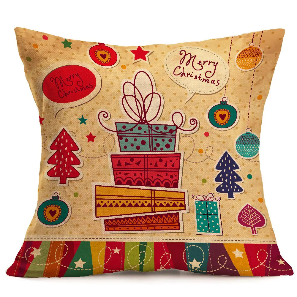 Custom Christmas Pattern Car Sofa Pillow Covers