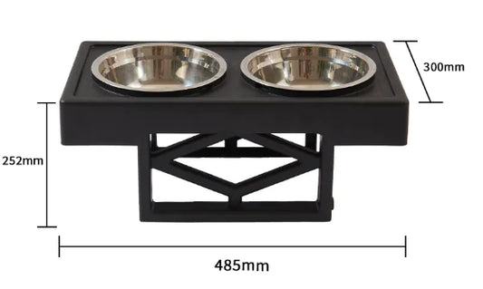 Elevated Slow-Feed Dog Bowl
