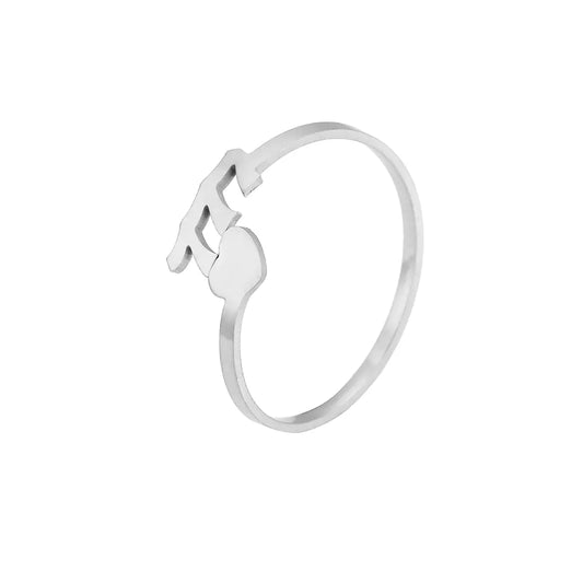 Personalized Stainless Steel Creative Number Ring