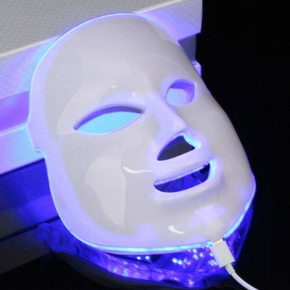 Korean 7 Colors LED Photodynamic Facial Mask Care Anti-acne Skin