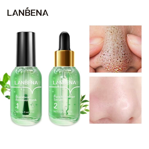Lanbena Face Serum Blackhead Remover Shrinking Pore Acne Treatment