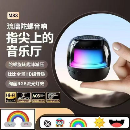 RGB iridescent lighting effect
Transparent body, 4 lighting modes dazzling light, full of atmosphere speaker – 360° with RGB Lights.