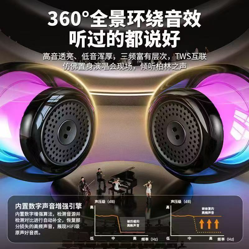 RGB iridescent lighting effect
Transparent body, 4 lighting modes dazzling light, full of atmosphere speaker – 360° with RGB Lights.