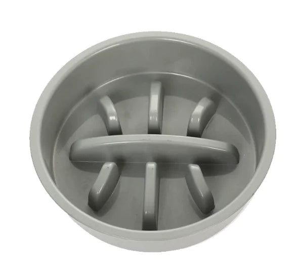Elevated Slow-Feed Dog Bowl