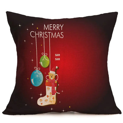Custom Christmas Pattern Car Sofa Pillow Covers