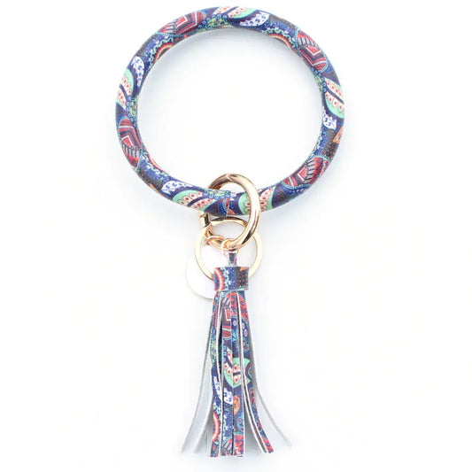 Pure Leather Tassel Pendant Bracelet