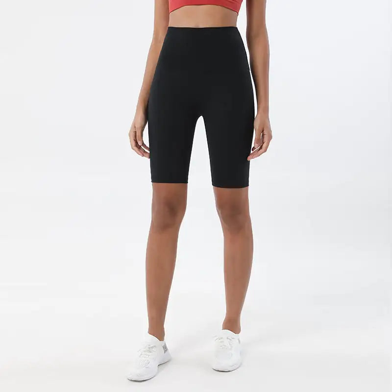 High Waist Five-Point Yoga Shorts for Fitness